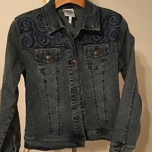 Dg2 embroidered jean jacket